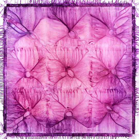 547 - trio capuut mortuum 1670 * 1670 mm acrylic on polyester © Anita Levering 2012