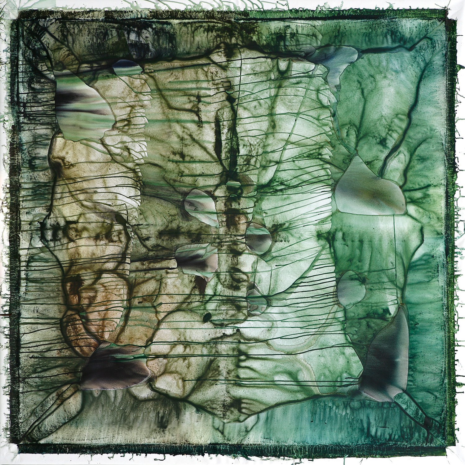 558 - bleekveld 1760 * 1760 mm acrylic on polyester © Anita Levering 2013