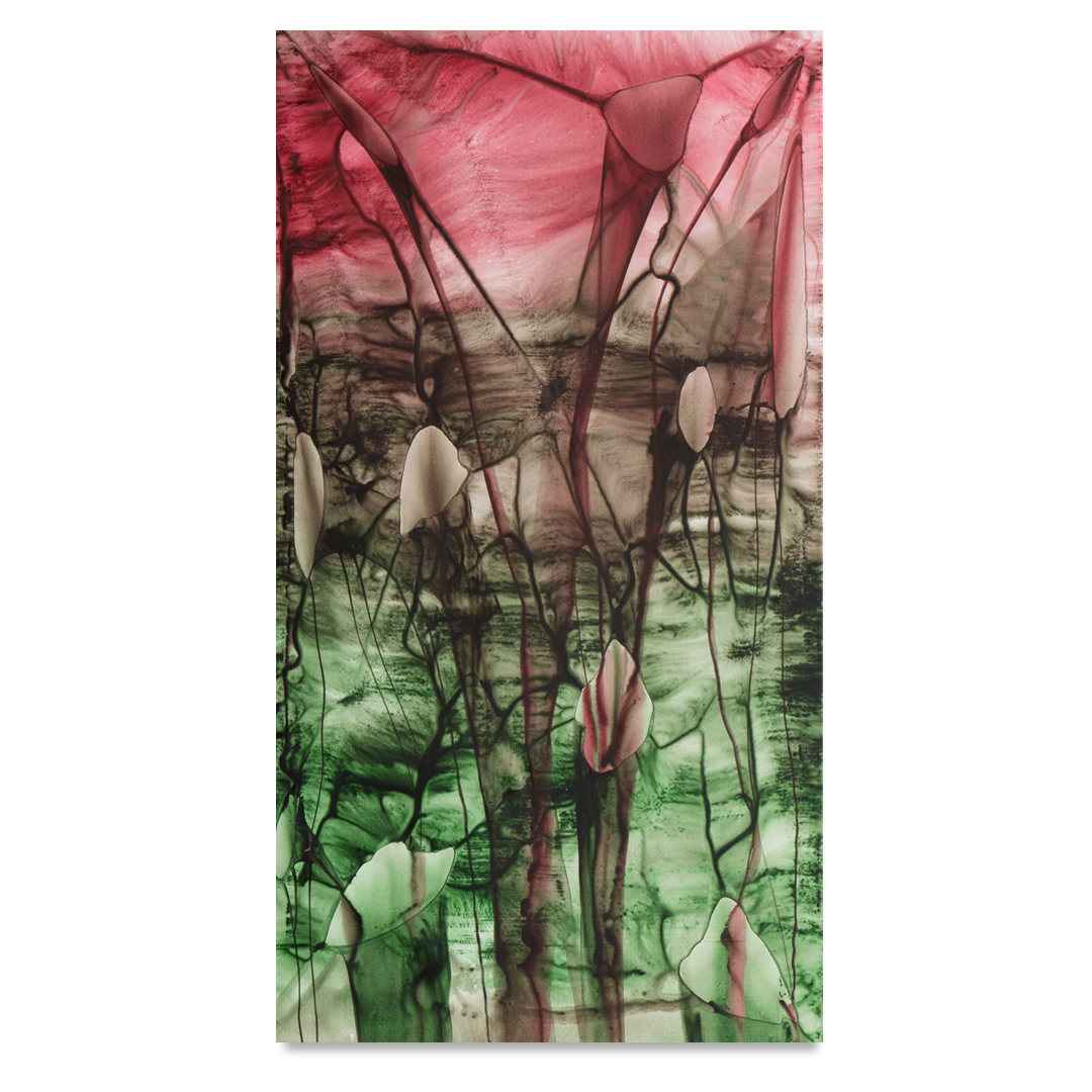 592 - Amor fati II 33 * 66 inch acrylic on polyester © Anita Levering 2013