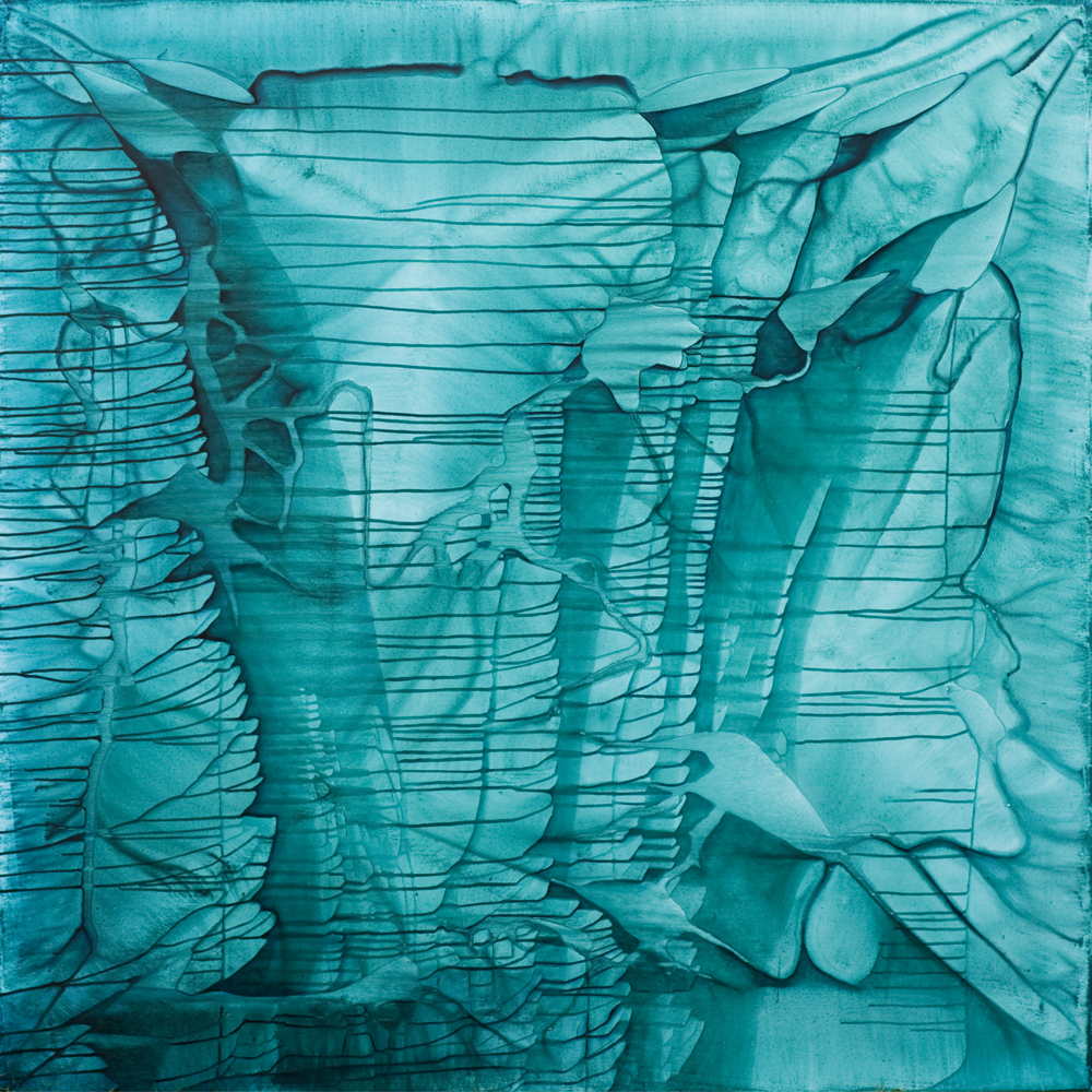 611 - untitled 1520 * 1520 mm acrylic on polyester 2014