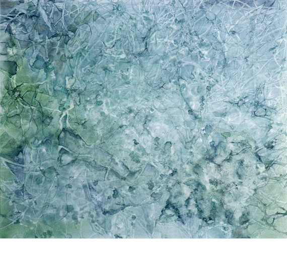 639 - spring rain 1200 * 1000 mm watercolor on canvas © Anita Levering 2015
